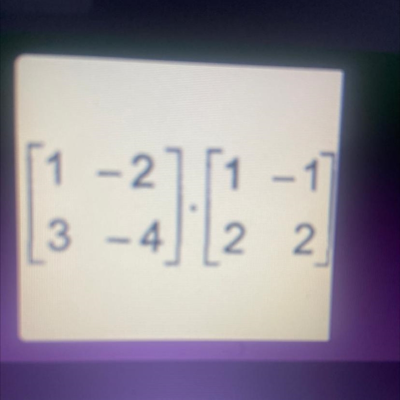 Multiply What value is in Row 2 Column 2 of the SOLUTION Matrix? 2-example-1