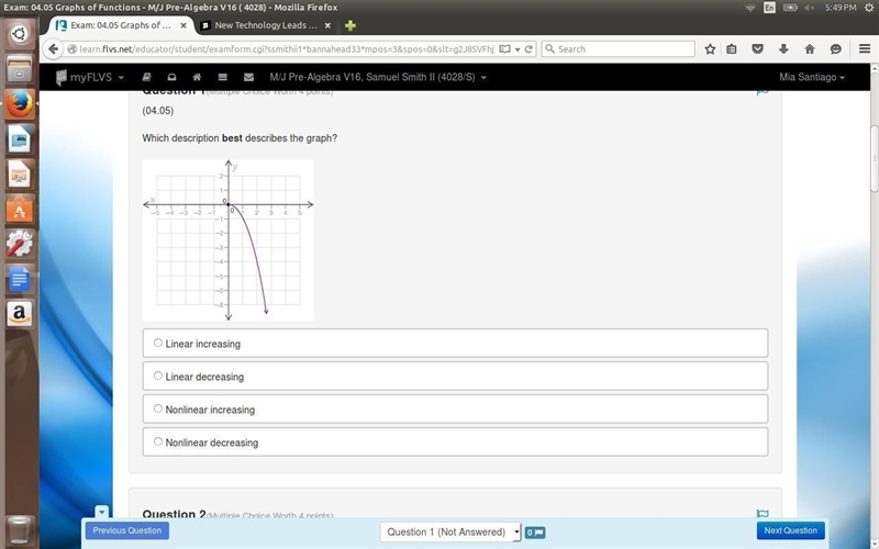 Which description best describes the graph?​-example-1