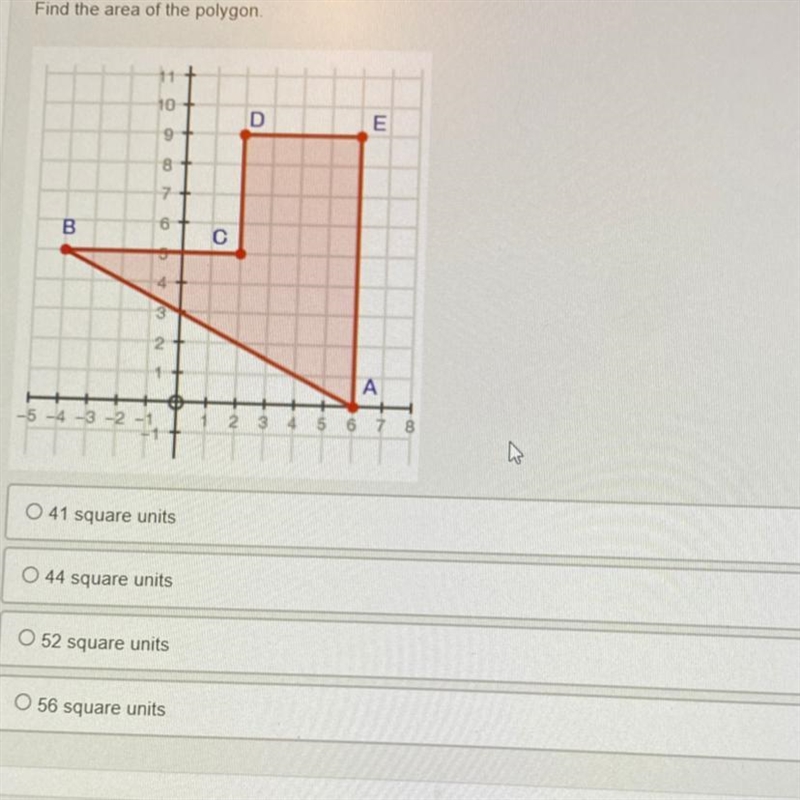 Find the area of the polygon . :)-example-1