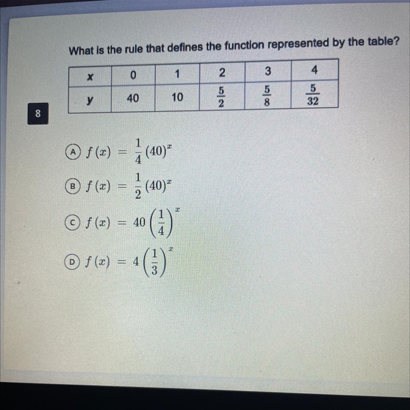 What is the rule that defines the function represented by the table?-example-1