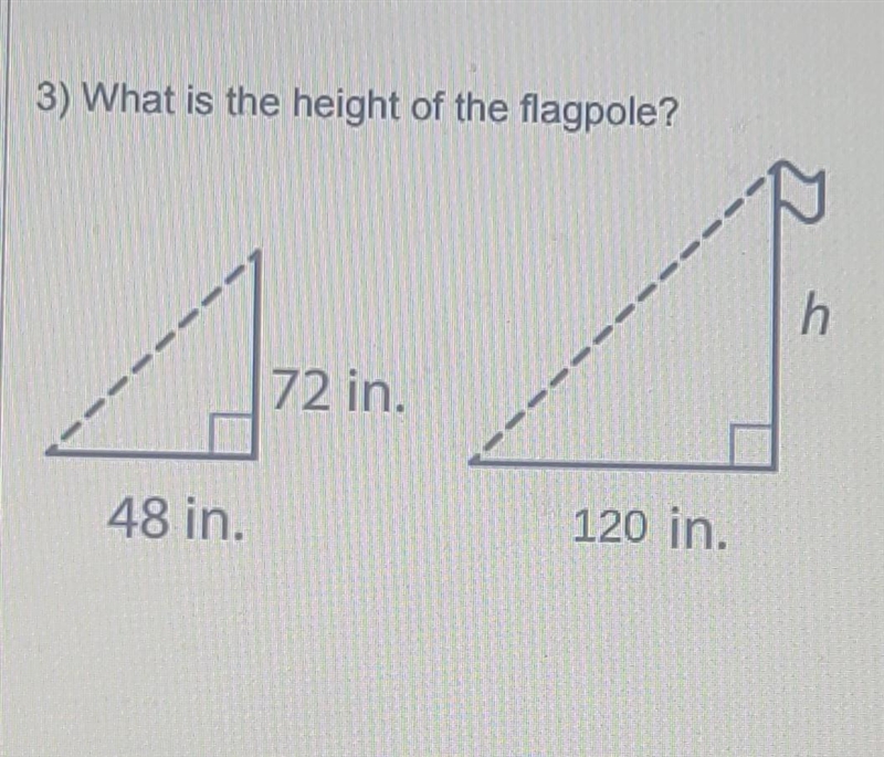 What is the height of the flagpole?​-example-1