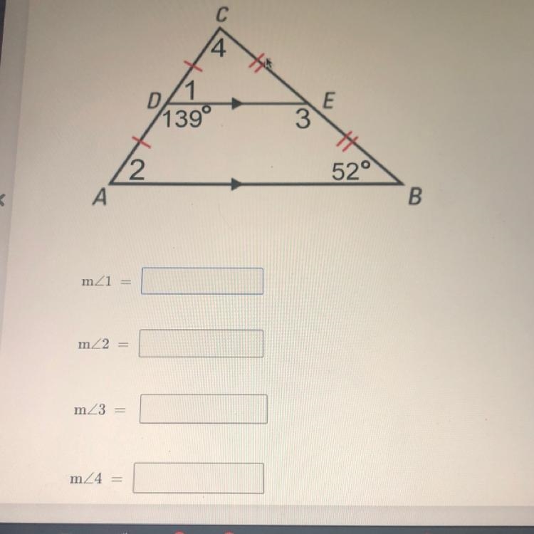 Can some plz find the measure of the number angles in the diagram ///32 points-example-1