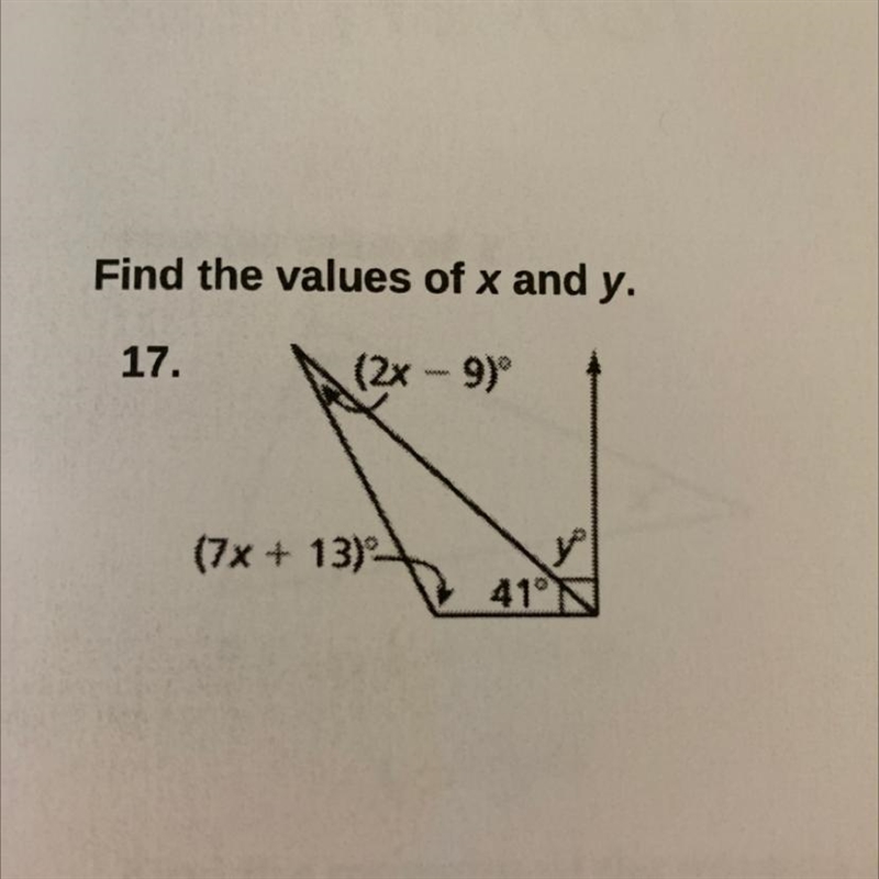 Please help, find values x and y-example-1