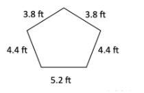 What is the perimeter of the pentagon in feet? (NO LINKS)-example-1