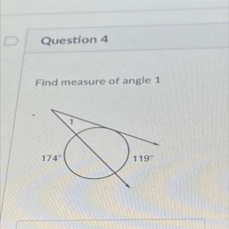 HELP FAST FOR TEST PLZ Find measure of angle 1-example-1