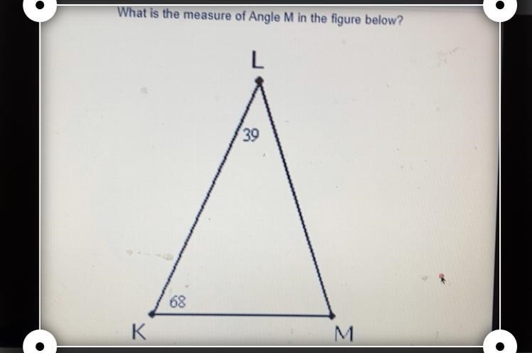 Whats the measure of angle M in the figure below-example-1