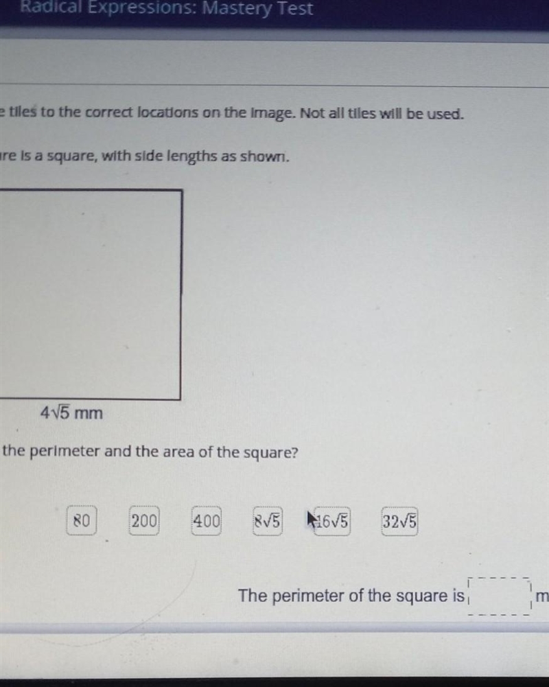 Drag the tiles to the correct location on the image.Not all tiles will be used.​-example-1