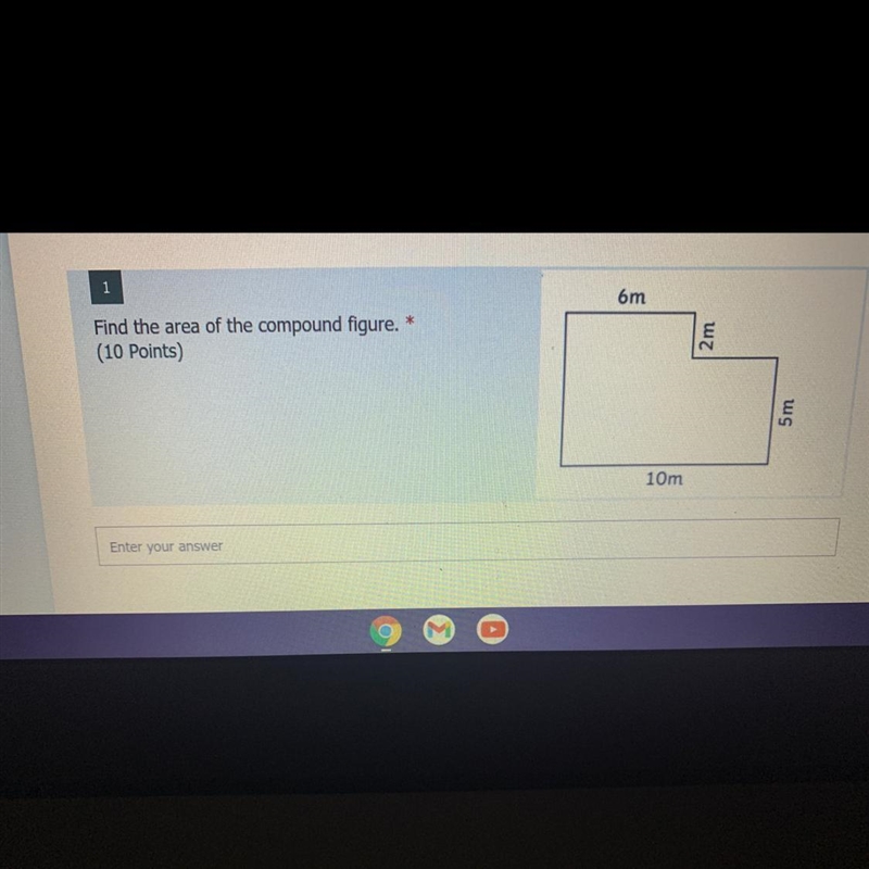 Find the area of the compound figure-example-1