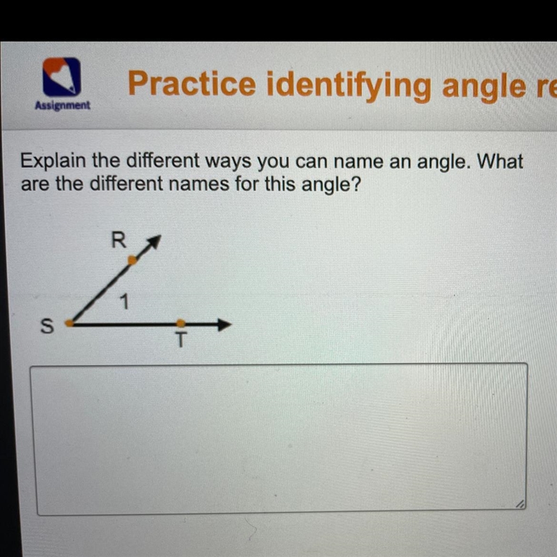 Explain the different ways you can name an angle. What are the different names for-example-1