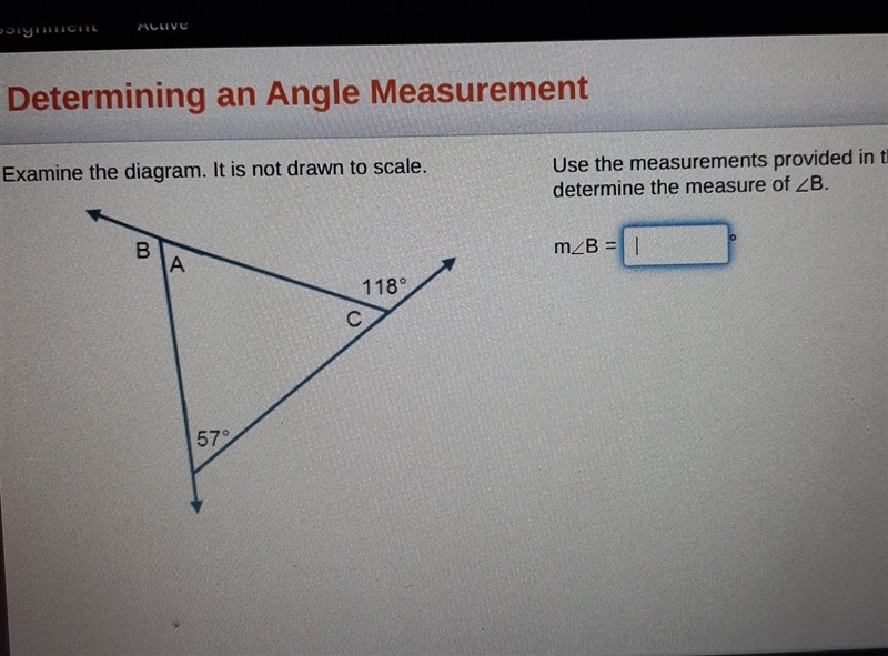 PLEASE HURYY Examine the diagram. It is not drawn to scale. a Use the measurements-example-1