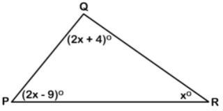 What is the measurment of angle P-example-1