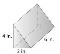 What is the surface area of the triangular prism? A. 13 in.2 B. 36 in.2 C. 78 in.2 D-example-1