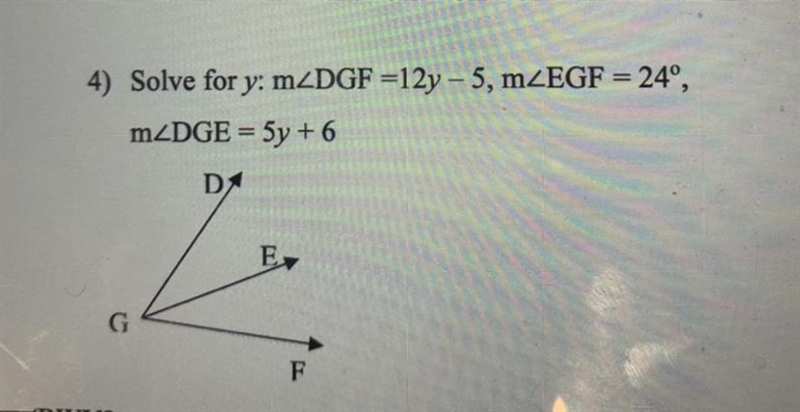 Look at the picture. Solve for y-example-1