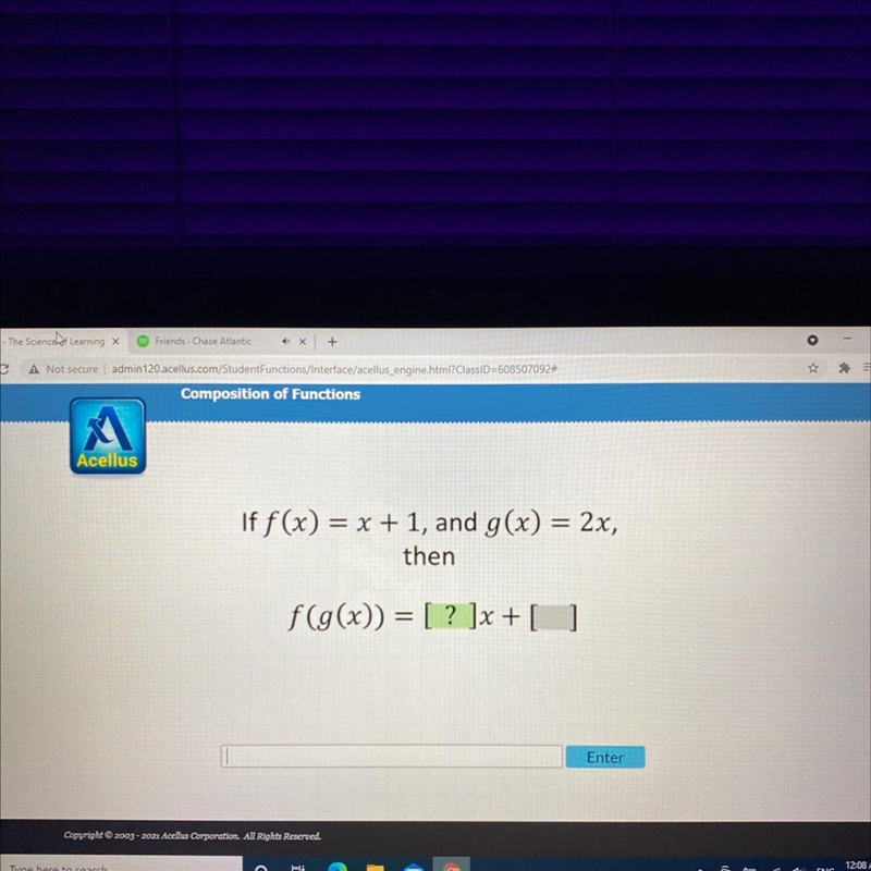 If f(x) = x + 1, and g(x) = 2x-example-1