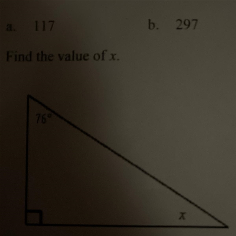 Find the value of x. 76° PLEASE HELP ASAP!!!-example-1