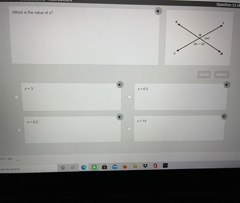 Which is the value of x?-example-1