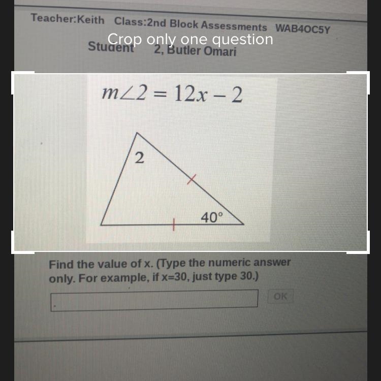 M2 = 12x - 2 2 + 40°-example-1