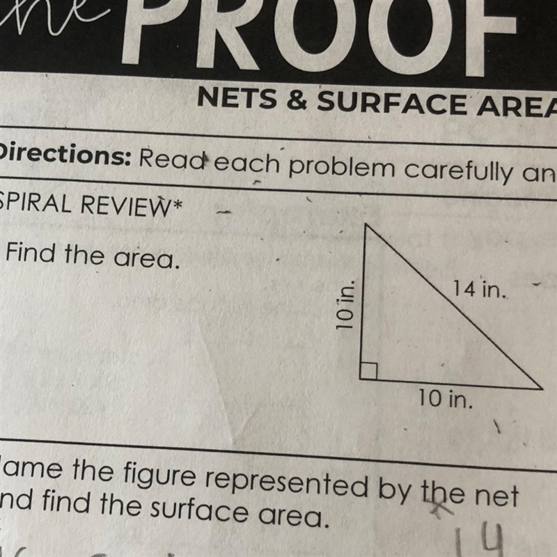 Area of a triangle pls help meeee-example-1