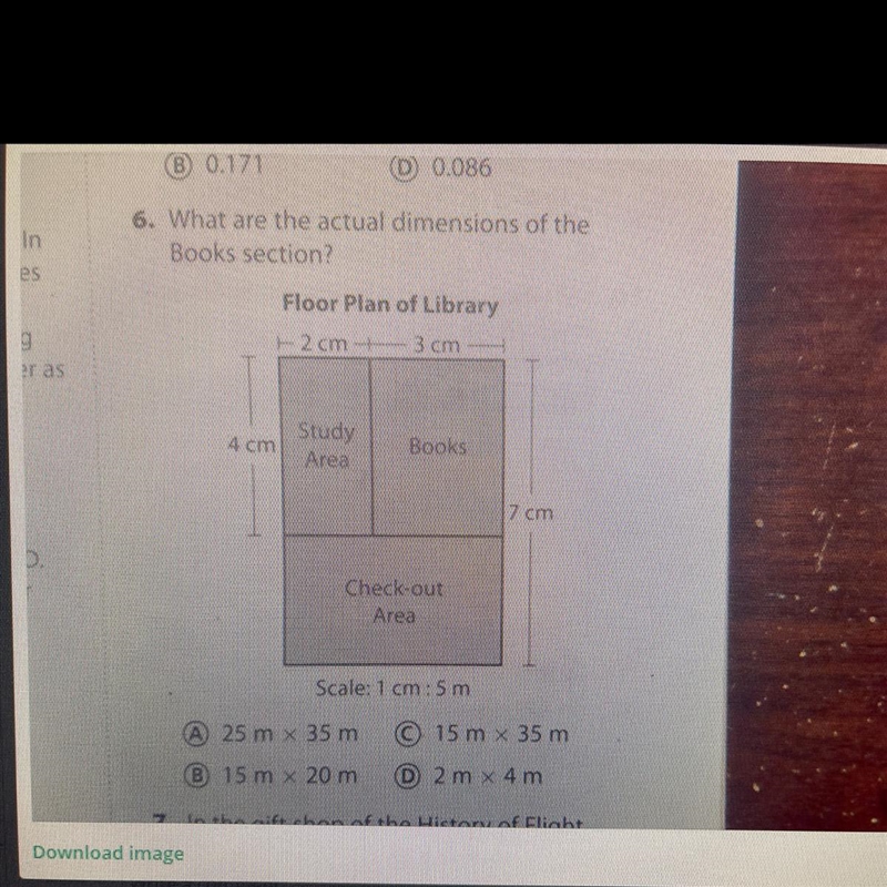 What are the actual dimensions of the Books section?-example-1