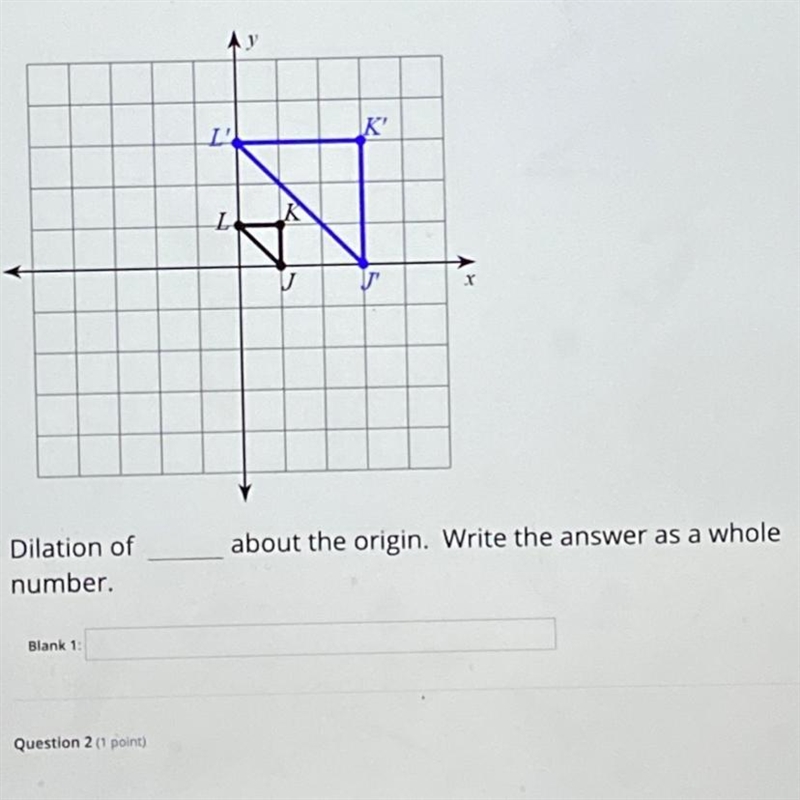 Dilation of ?? about the origin-example-1