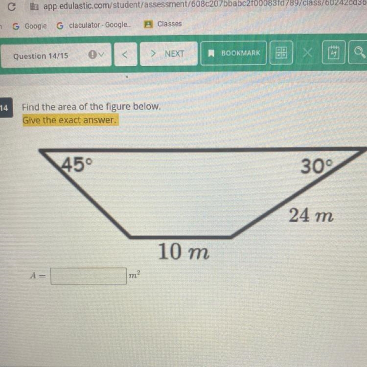 Find the area of the figure below-example-1