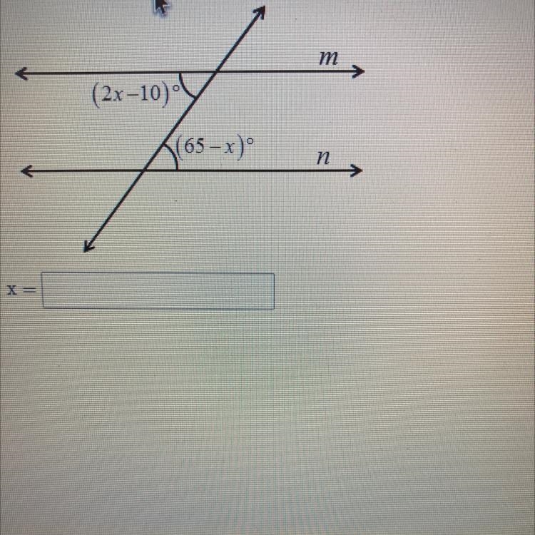 In (2x-10) 165-x) 71 X = Can anyone help me on this one-example-1