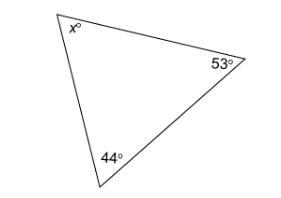 What is the measure of angle x?-example-1