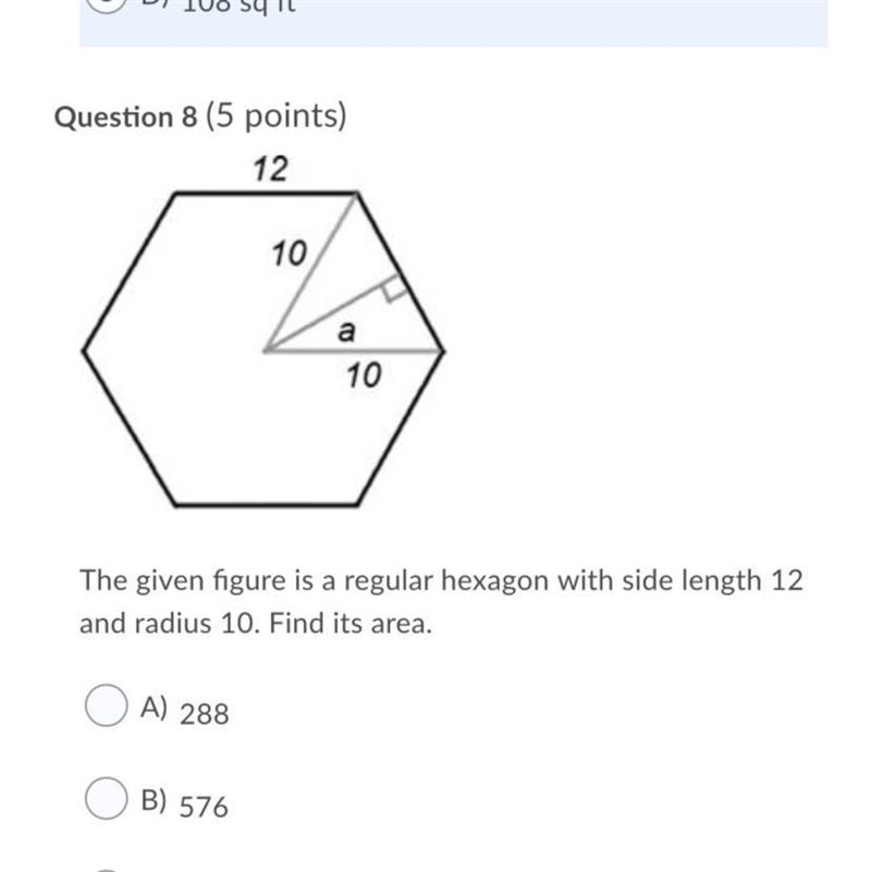 Find the area of the parallelogram. Question 16 options: *the top is 12* A) 29 square-example-1