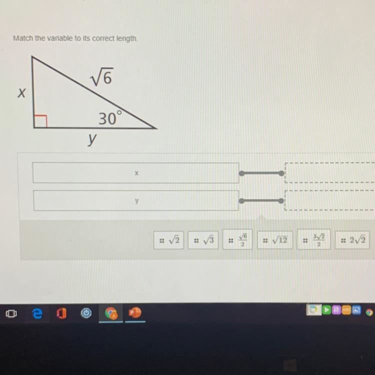 Please help this is a 30 60 90 triangle-example-1