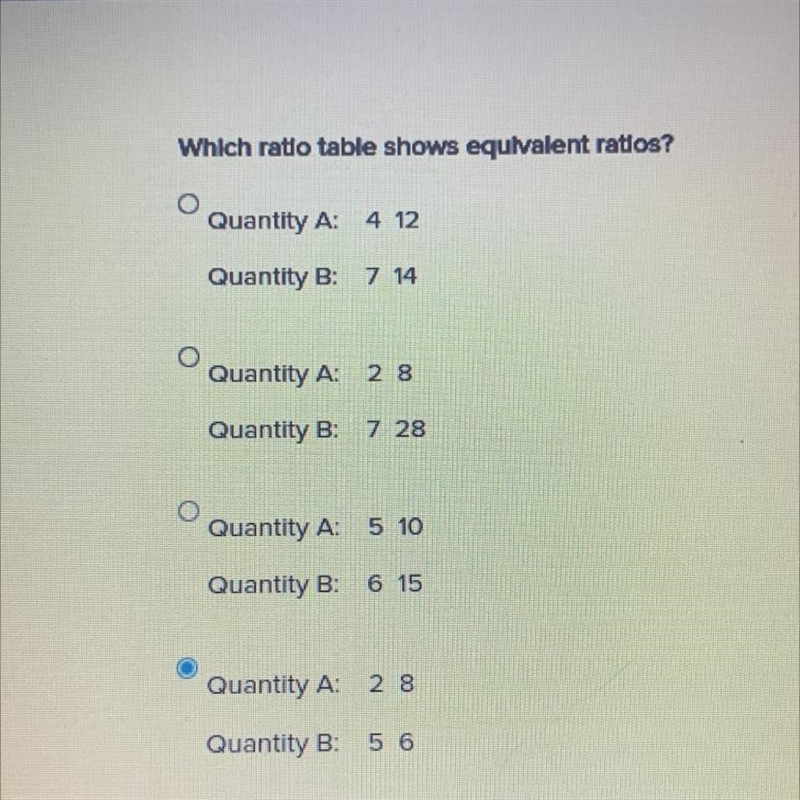 i need help! plz. i’m not to good at ratios and don’t mind the one i clicked i just-example-1