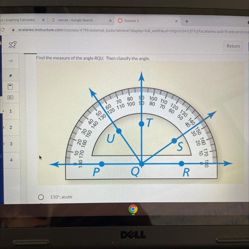 Can somebody help please A. 110,acute B. 135,obtuse C.125,obtuse D.55,acute-example-1