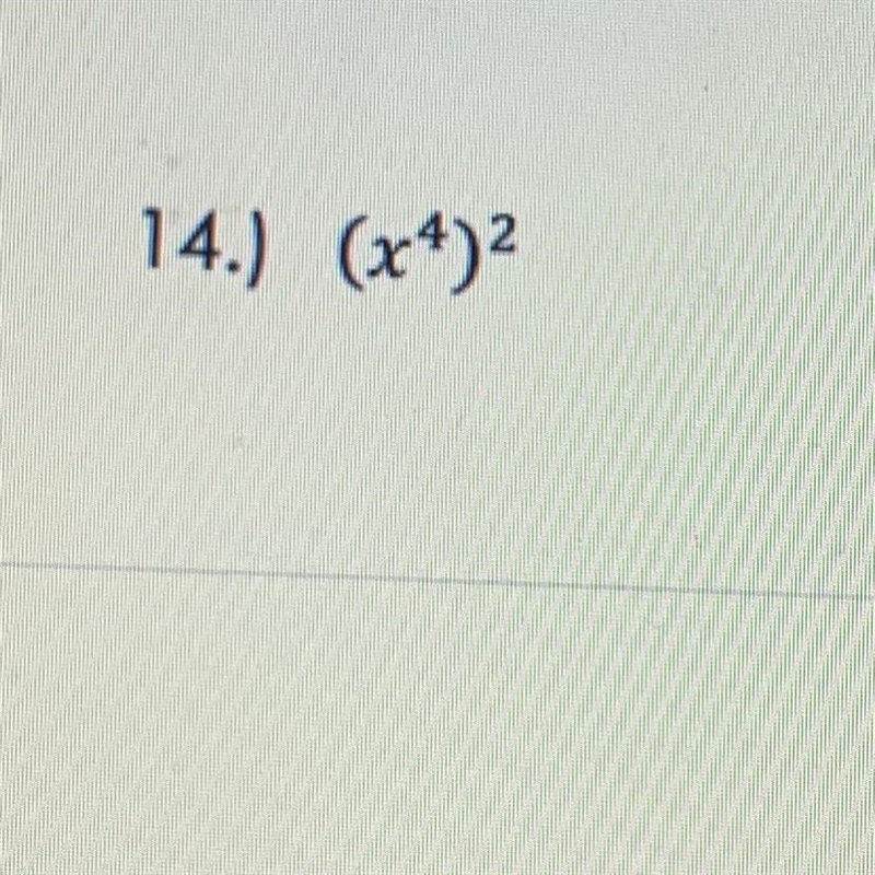 (x4)2 Find the product-example-1