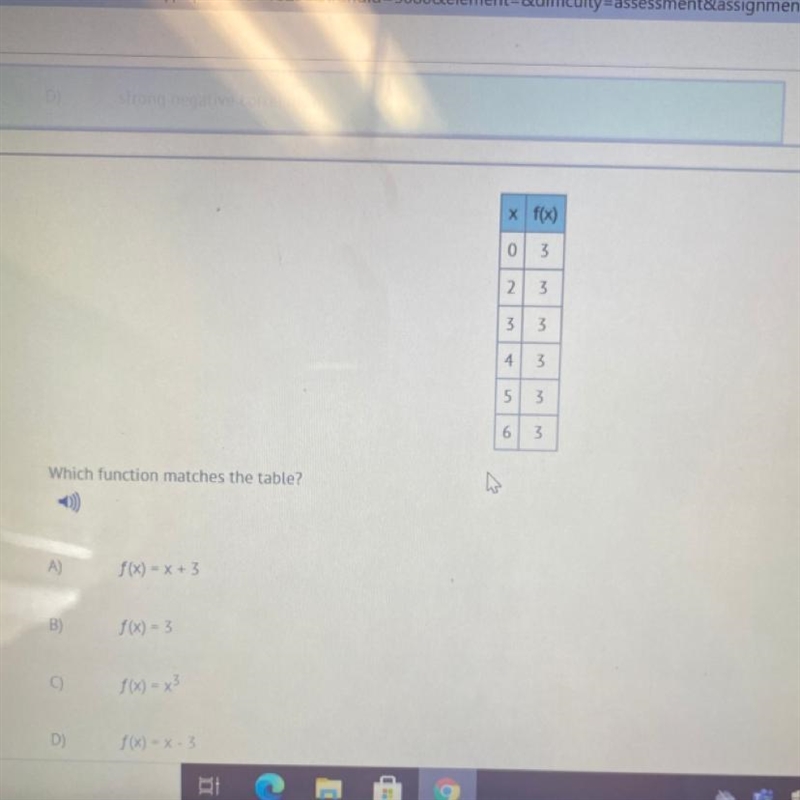 Which function matches the table?-example-1