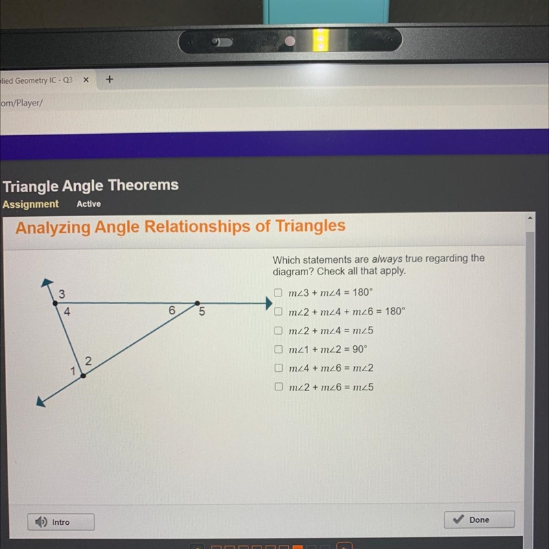 Which statements are always true regarding the diagram? Check all that apply. m3 + m-example-1