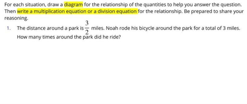 1. The distance around a park is miles. Noah rode his bicycle around the park for-example-1