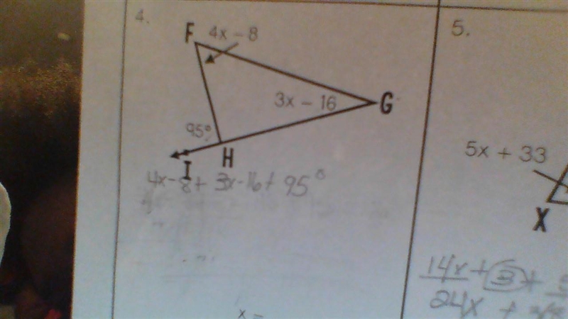 4x-8+3x-16+95=180 or else im so confused-example-1