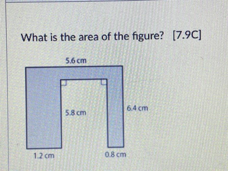 What is the area of the figure?-example-1