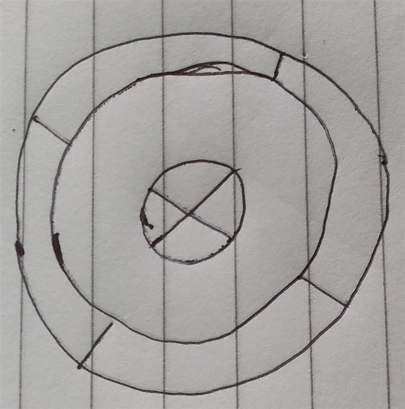 Find rotational symmetry sorry about the cringy drawing but y'all get the idea right-example-1