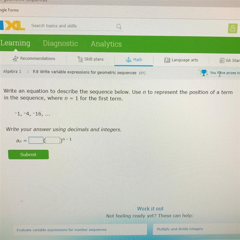 Write your answer using decimals and integers-example-1