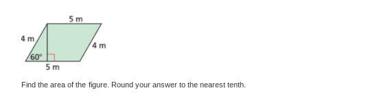 Find the area of the figure. Round your answer to the nearest tenth.-example-1