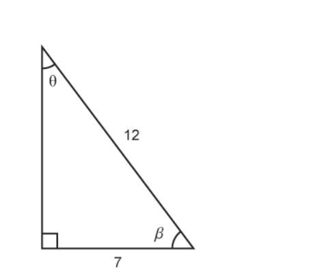 Please Help! (Math)(tanβ) 1) What is the exact value of tanβ? A: (7 √(95) )/(96) B-example-1