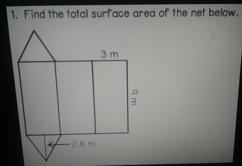 Find the total surface area of the net below​-example-1