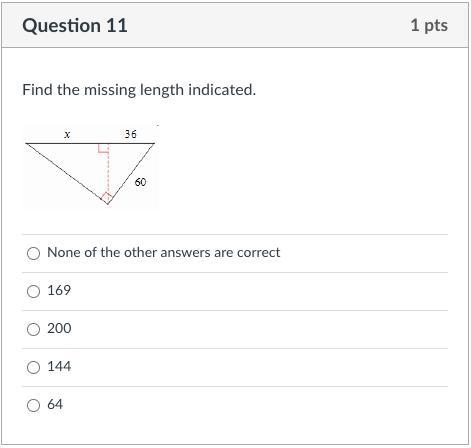 Find the missing length indicated.-example-1