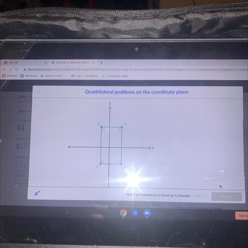 Tsits Cat Quadrilateral problems on the Please help! coordinate plane You are graphing-example-1