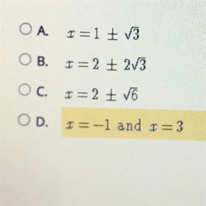 What are the solutions of this quadratic equation? 6x^2+6=12x+18-example-1