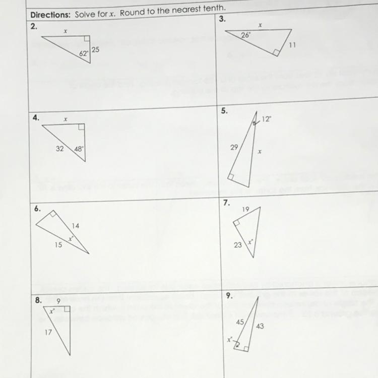 Solver for x. Round to the nearest tenth. (Show Work)-example-1