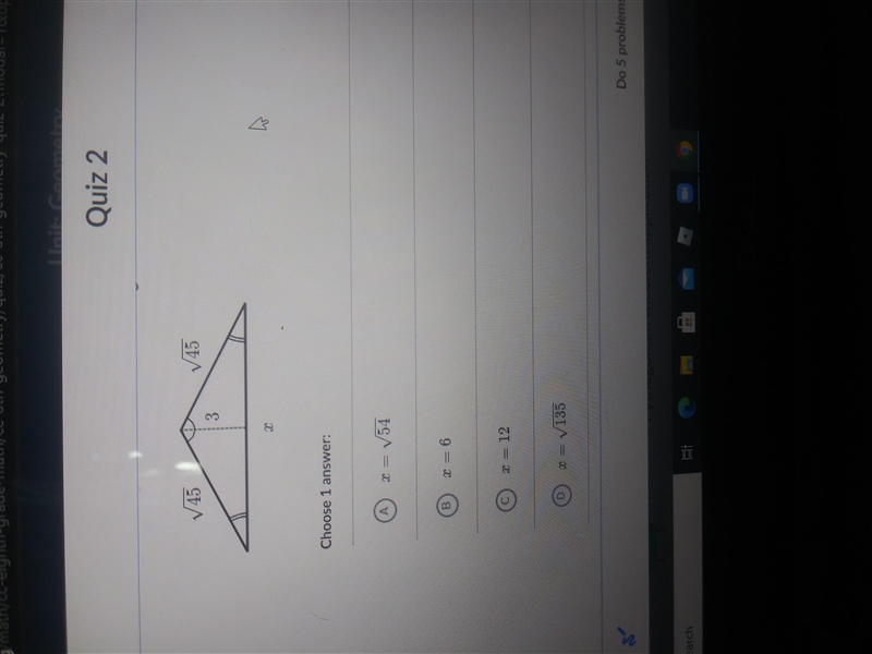 Find the value of x in the isosceles triangle shown below-example-1