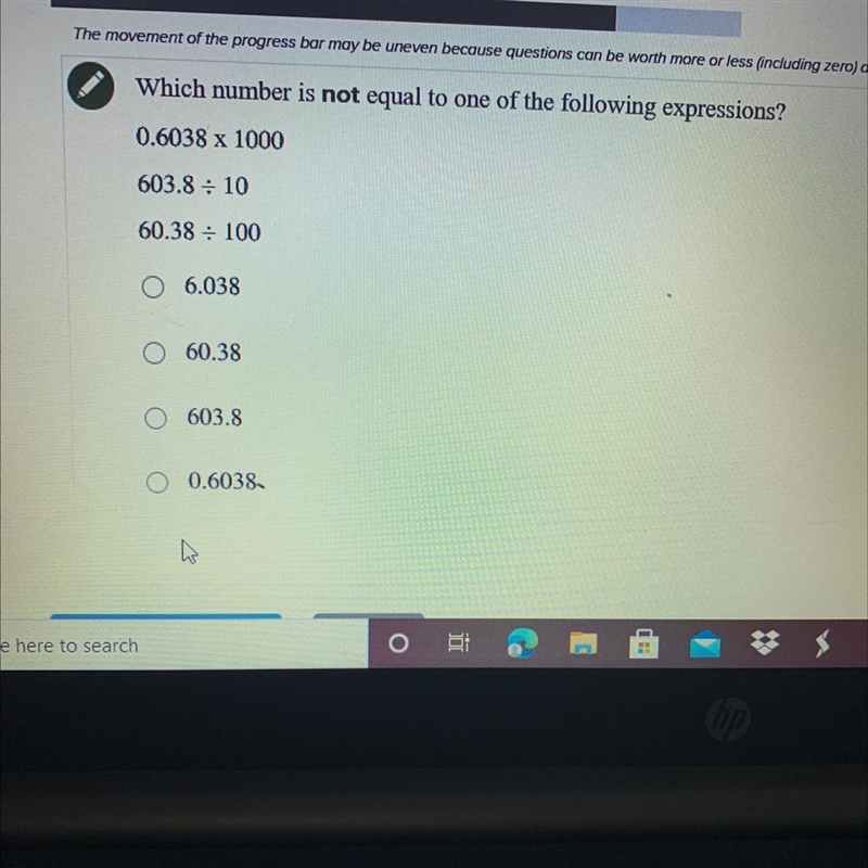 Which number is not equal to one of the following expressions?-example-1