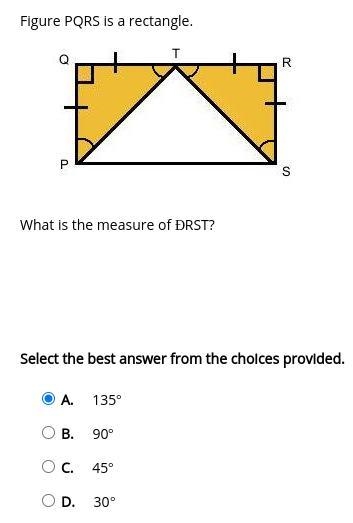 What is the measure of ÐRST?-example-1