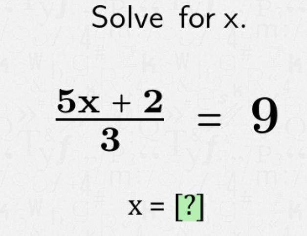 Pre-Algebra Solve for x-example-1